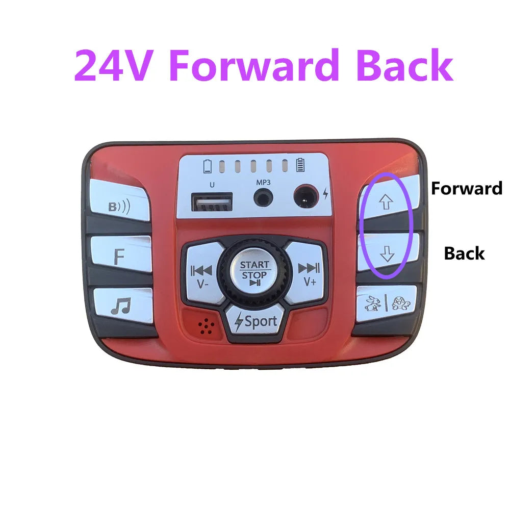 Kids Ride-On Car Bluetooth Control Panel 12V 24V