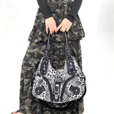 Y2K Leopard Print Shoulder & Crossbody Bag