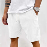 Men’s Retro Summer Shorts with Drawstring Waist