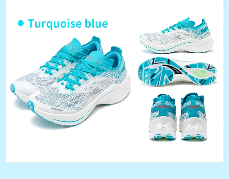 ONEMIX Marathon Carbon Plate Running Shoes Shock Absorption Ultra-light Sports Shoes Rebound Technology Outdoor Men Sneakers