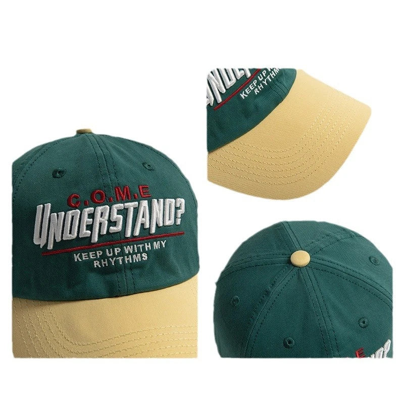 Adjustable Cotton Baseball Cap with Wide Brim