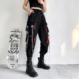 Women's High-Waist Cargo Jogger Pants