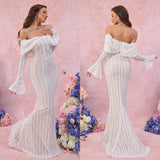 Suninheart Elegant Lace Evening Gown | Party & Prom Dress