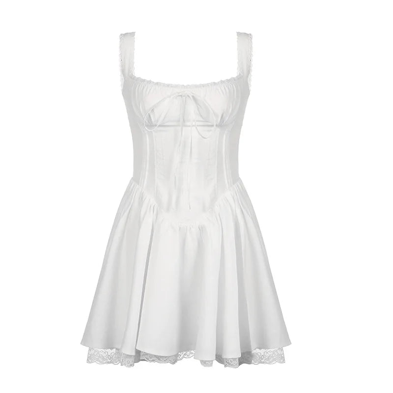 French Hepburn Style Black Camisole Dress