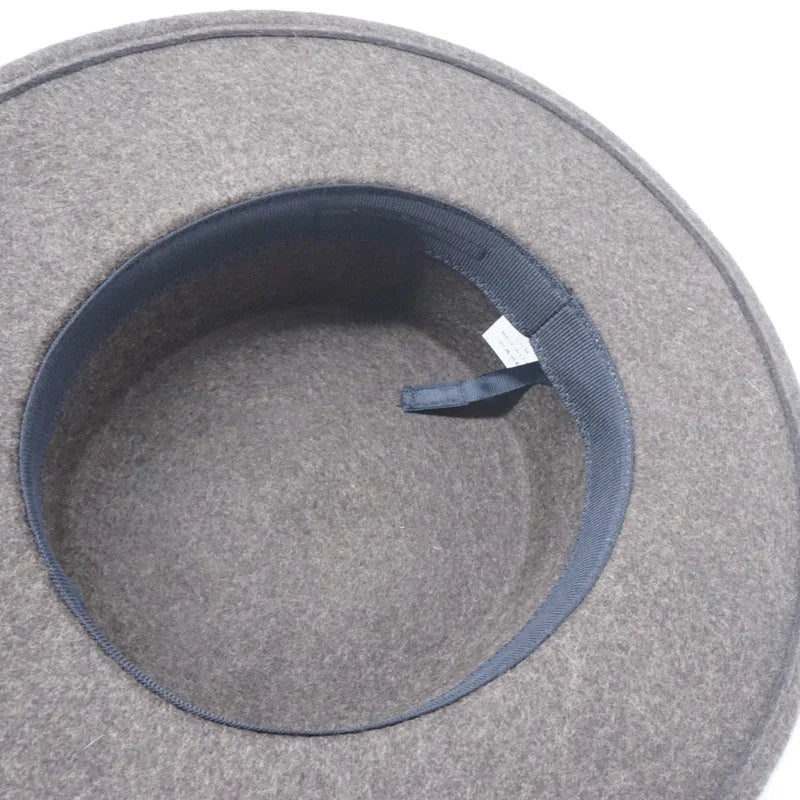 Wool Felt Fedora & Boater Hat – Wide Brim, Unisex