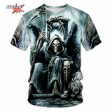 Men's Skull Beer Graphic T-Shirt