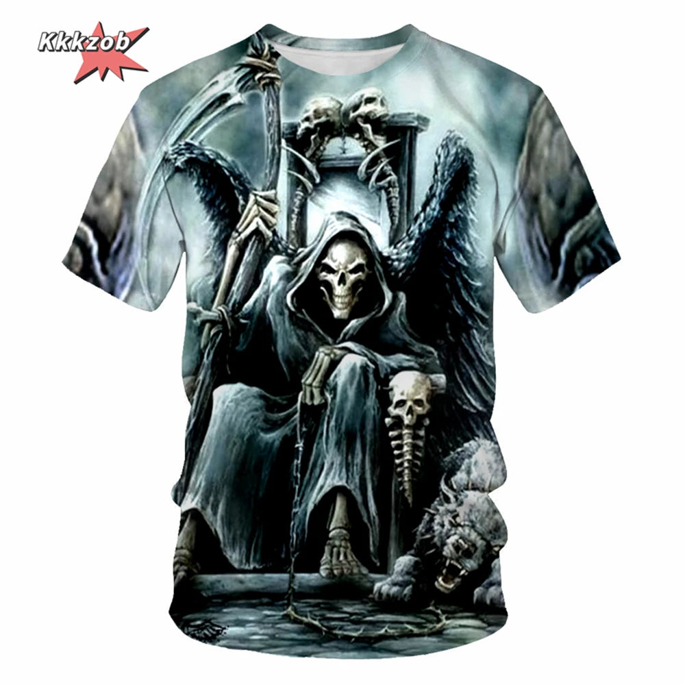 Men's Skull Beer Graphic T-Shirt