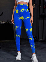 Women's 3D Tie-Dye Seamless Push-Up Leggings