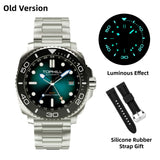 TOPHILL 43mm NH34 GMT Men Watch Automatic Mechanical Wristwatch 300M Dive Sapphire Ceramic Bezel Luxury Luminous 3H Date TD012G