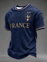 2026 Edition French Fans Football Training T-Shirt - 3D Digital Printing - Comfortable and Breathable - Family Clothing