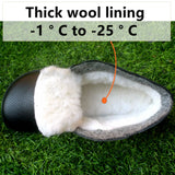 Barefoot Leather Boots with Wool Lining