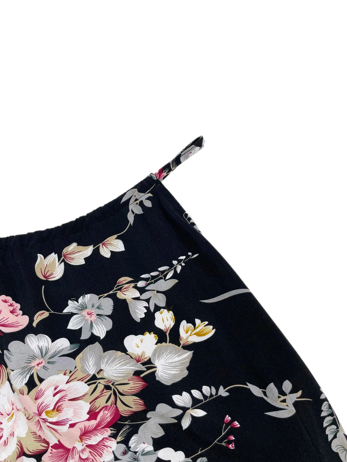 Elegant Floral Print High Slit Halter Dress