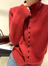 Women's Stand Collar Knit Cardigan