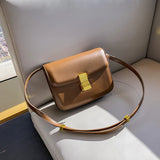 Women’s Genuine Leather Shoulder Bag 2025 Trend Brand Small Square Bags Luxury Designer Handbag Fashion Messenger BagsTofu Bags