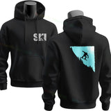 Men's Ski & Snowboard Graphic Hoodie for Fall and Winter