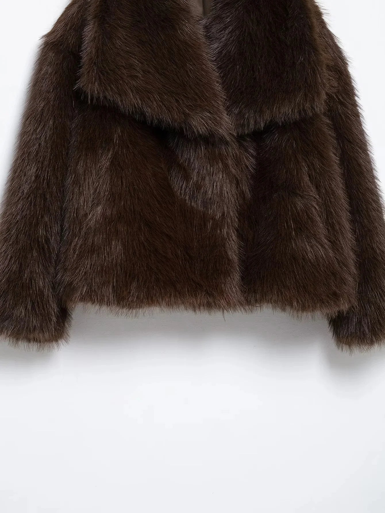 Elegant Faux Fur Oversized Coat