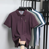 Men's Cotton Bear Embroidery Polo | Korean Style