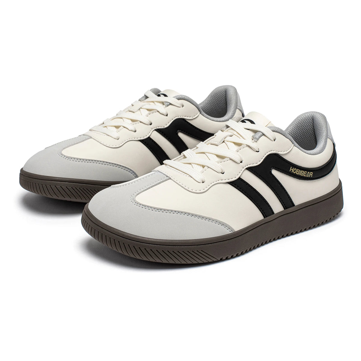HOBIBEAR Wide Toe Lace-Up Sneakers