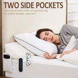 Bed Wedge Pillow-Adjustable 0-7" Gap Filler for Headboard & Mattress/Wall, Backrest, Bed Pillows for Snoring, Spinal Alignment