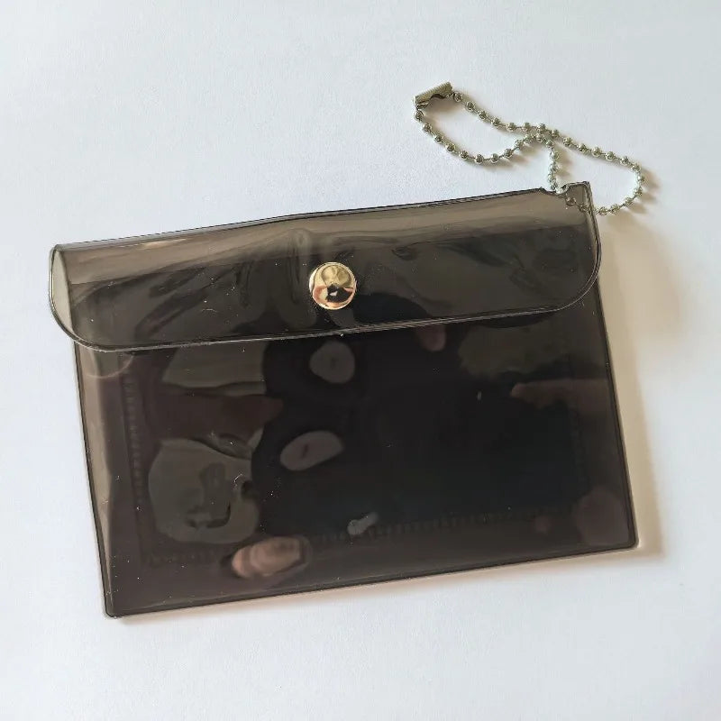 Transparent Laser Star Card Bag Mini Cute Wallet for Women Credit Card Holder Purse