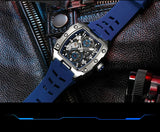 Luxury Automatic Skeleton Watch – Waterproof Silicone Sport Wristwatch