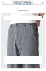 Coffee Ultra-thin Wide Pants Men Lyocell Fabric Breathable Soft Straight Casual Trousers Loose Simple Male Sweatpants