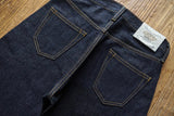 SAUCE ZHAN Mens Jeans Rainbow Sanforized Selvedge Denim Jeans Man Python Skin Labels Regular Fit 14 Oz