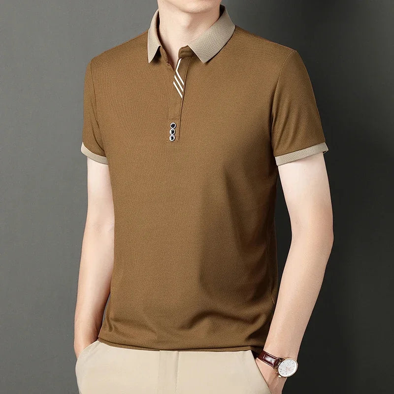 Men's Classic Solid Polo Shirt | Everyday Elegance