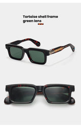 PRILEY Belvedere Vintage Square Sunglasses for Men & Women