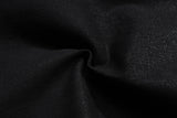 Black Waxed Leather Stretch Flare Jeans