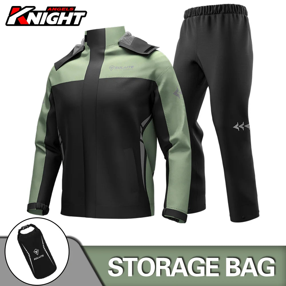 HEROBIKER Waterproof Motorcycle Rain Suit for Men & Women