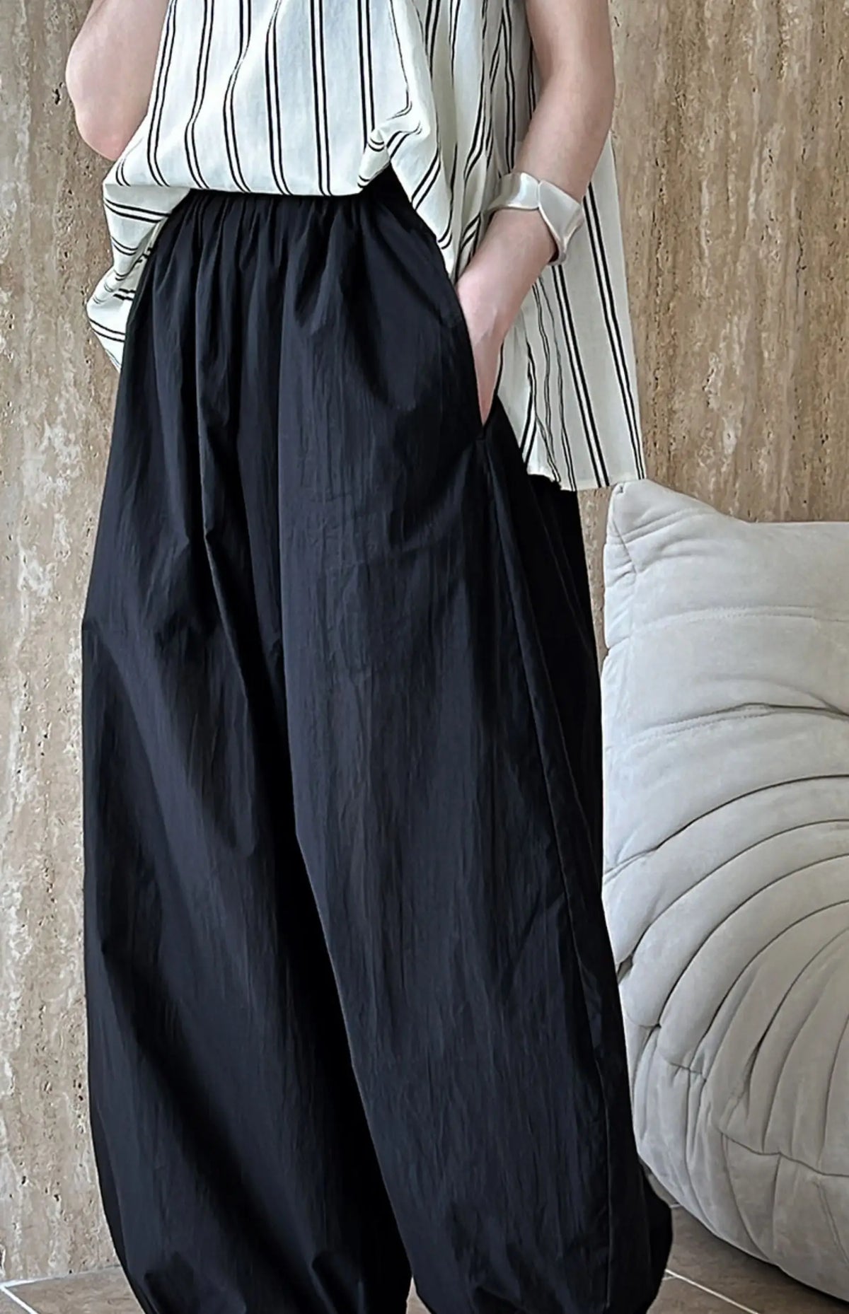 Women's High-Waist Loose Lantern Pants