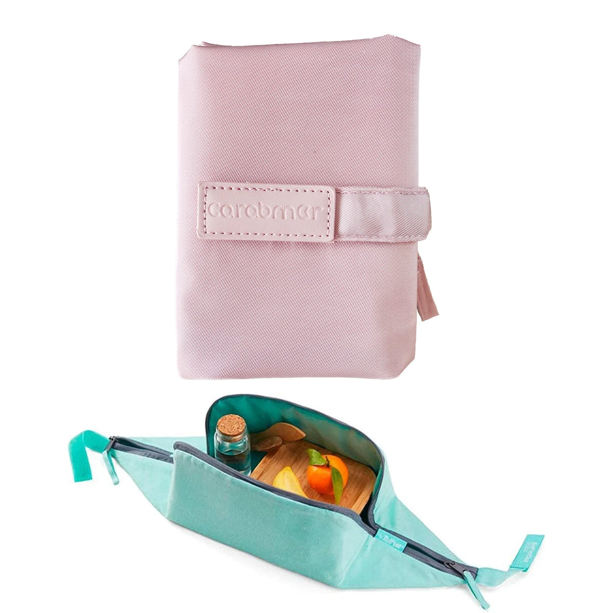 Lunch Bag - When Completely Unzipped it Becomes a Placemat, Food Bag for Men & Women, Flexible, Foldable, Lightweight