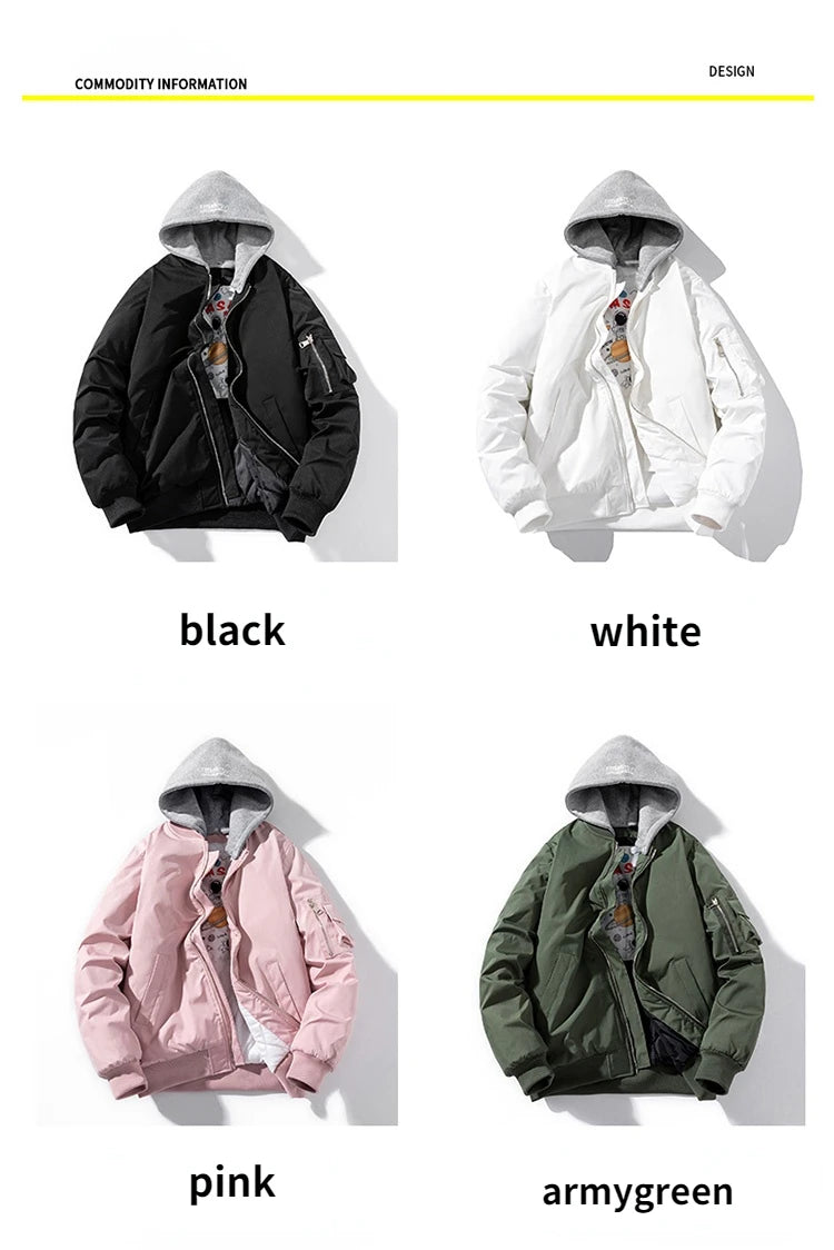 Hooded Bomber Pilot Jacket