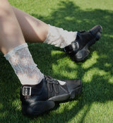 Women's Split-Toe Mary Jane Flats | Genuine Leather