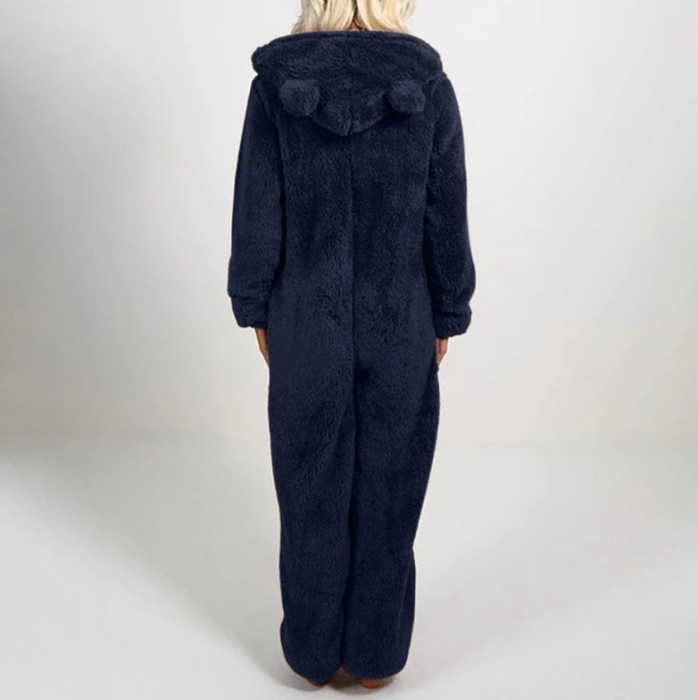 Women’s Elegant Hooded One-Piece Jumpsuit