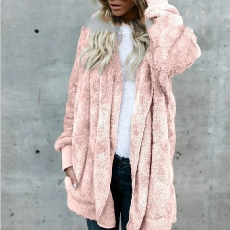 Reversible Fleece Longline Cardigan