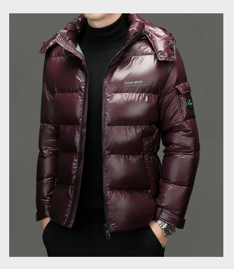Men's Quilted Hooded Parka – Warm Winter Jacket