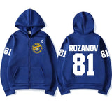 Ilya Rozanov 81 Boston Raiders Fleece Zip Hoodie