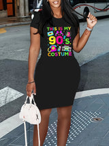 Women's Relaxed Graphic T-Shirt Dress