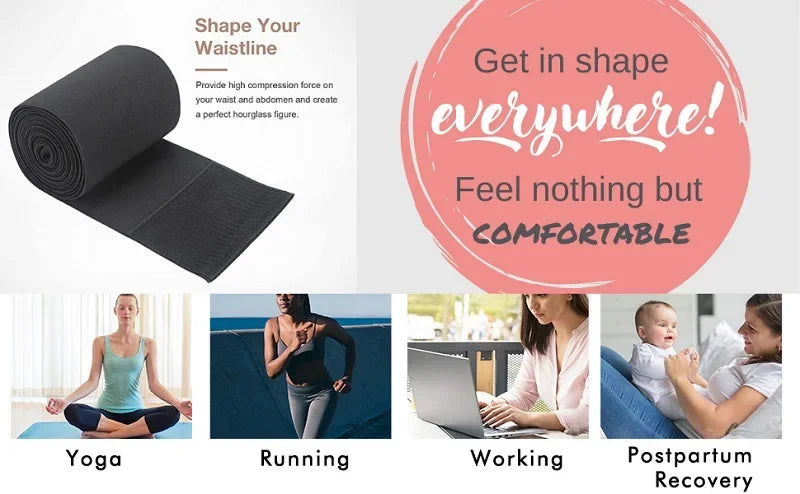 Invisible Snatch Bandage Wrap – Adjustable Waist Trainer & Tummy Trimmer Belt for Women