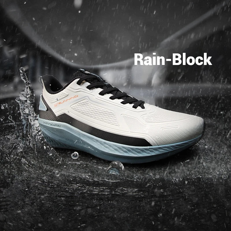 361 Degrees Wingblade Rainblock Men Running Shoes Splash Proof Anti-Slip Water Repellent Grippy Stable Male Sneakers 672532231