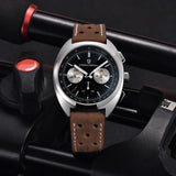 2026 New PAGANI DESIGN Turtle Back Luxury Quartz Watch for Men Fashion Sports Chronograph Men's Watch Luminous Leather strap