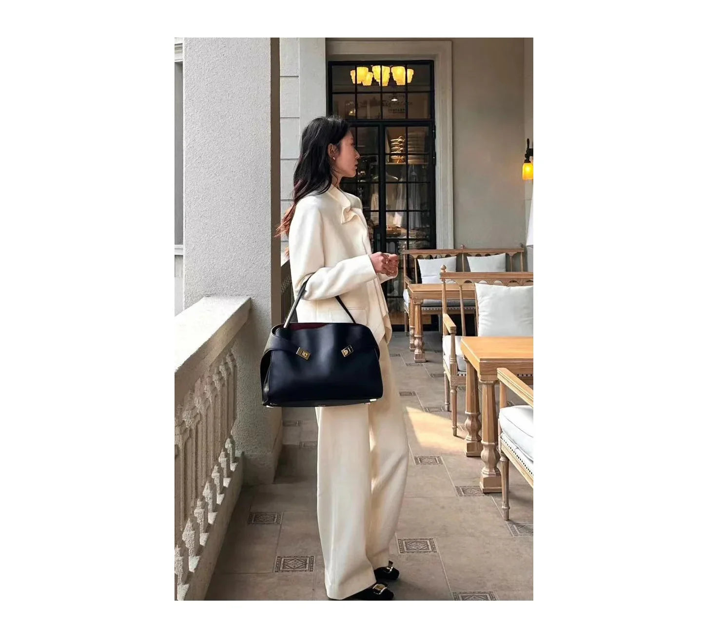 Niche Light Luxury High-end Leather Large-capacity First-layer Cowhide Women's Handbag Tote Bag Commuter Leisure Versatile