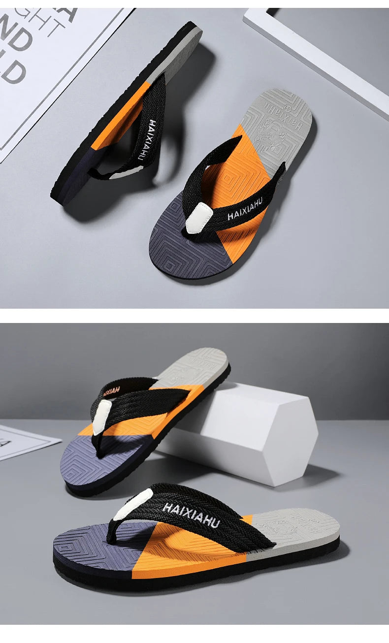 Men's EVA Flip Flops — Lightweight Non-Slip Beach & Indoor Slides