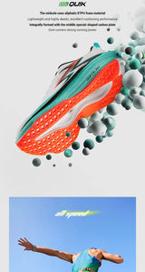 361 Degrees Flame 4.0 MIX Men‘s Running Shoes Racing Marathon Carbon Plate Stable Wear-resistant Jogging Male Sneaker 672512204