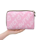 J-Juicy-C-Couture Makeup Bag Zipper Pouch Travel Cosmetic Bags Large Leather Portable Cosmetic Bag for Women