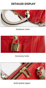 CH Women Handbag Luxury Monogram Embossed Top Handle Bag Shoulder Crossbody Bags For Ladies 2026 Designer High Quality Tote