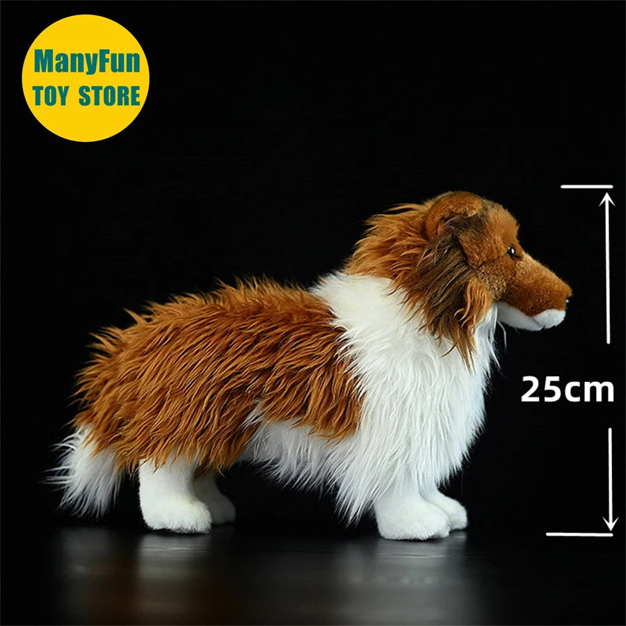 Border Collie High Fidelity Anime Cute Plushie Sheep Dog Plush Toys Lifelike Animals Simulation Stuffed Doll Kawai Toy Gifts