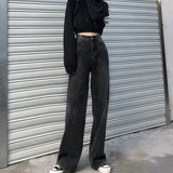 Harajuku Vintage Washed Gray Jeans